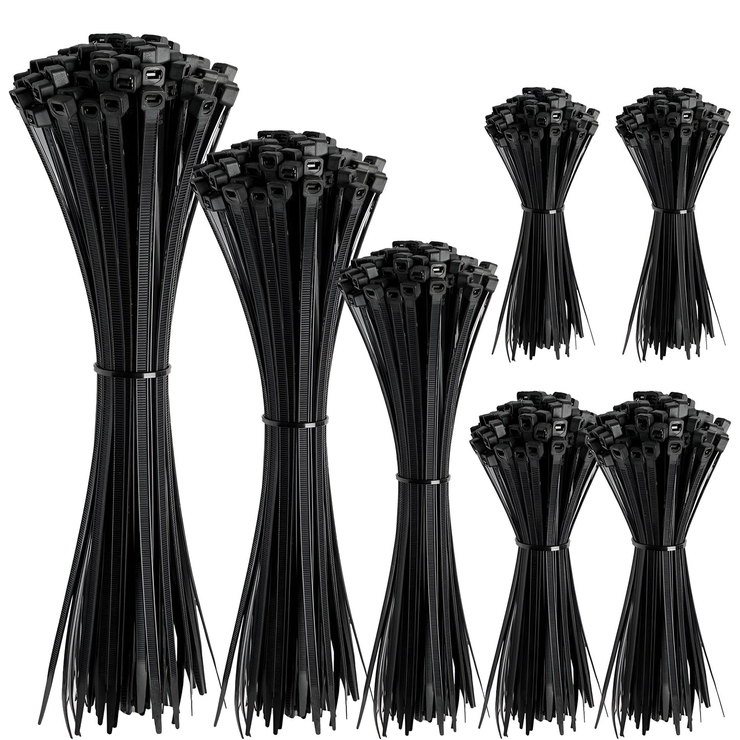 Pack of 100 Cable Ties Self Locking Heavy Duty Nylon Wire Wrap Zip Ties~1269