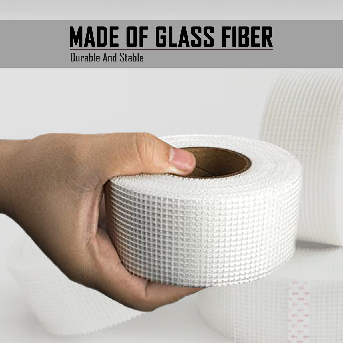Self-Adhesive Fibreglass Mesh Tape – 50 mm x 45 m, Drywall & Crack Repair - photo 8