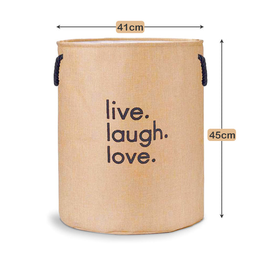 Elegant washing basket for laundry essentials