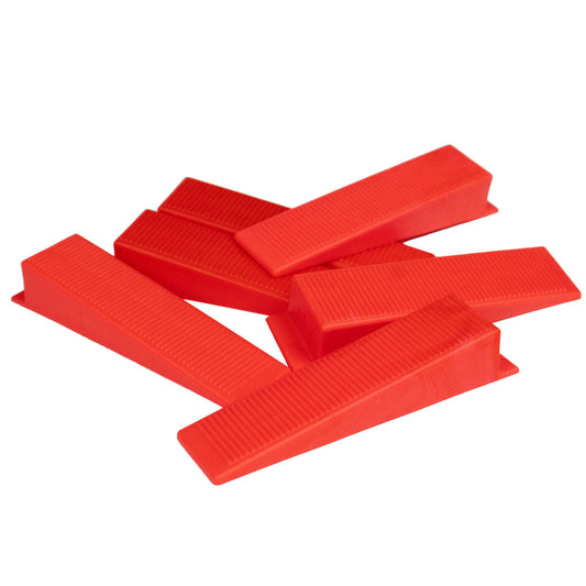 Tile Levelling Wedges, Pack of 100 – Reusable Plastic, Orange, Red or Yellow - photo 2