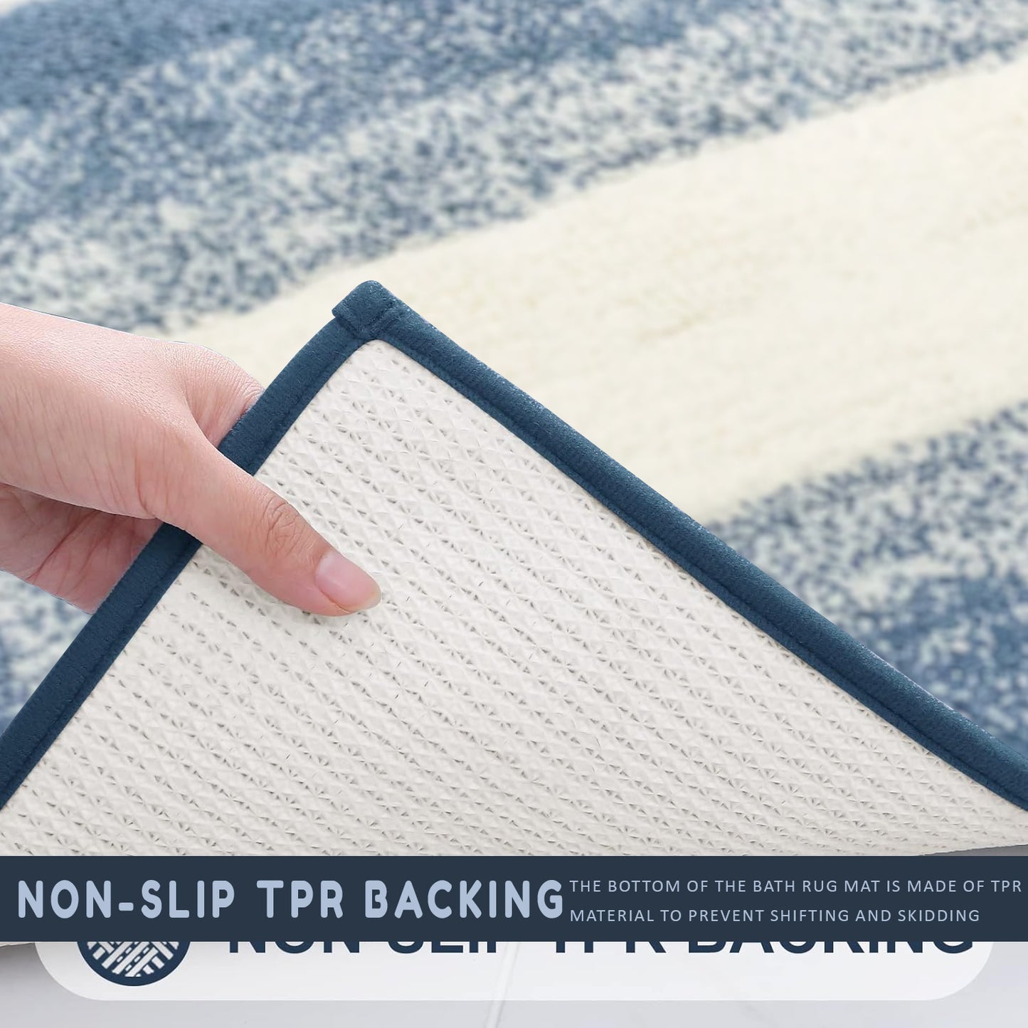 waterproof bath mat image