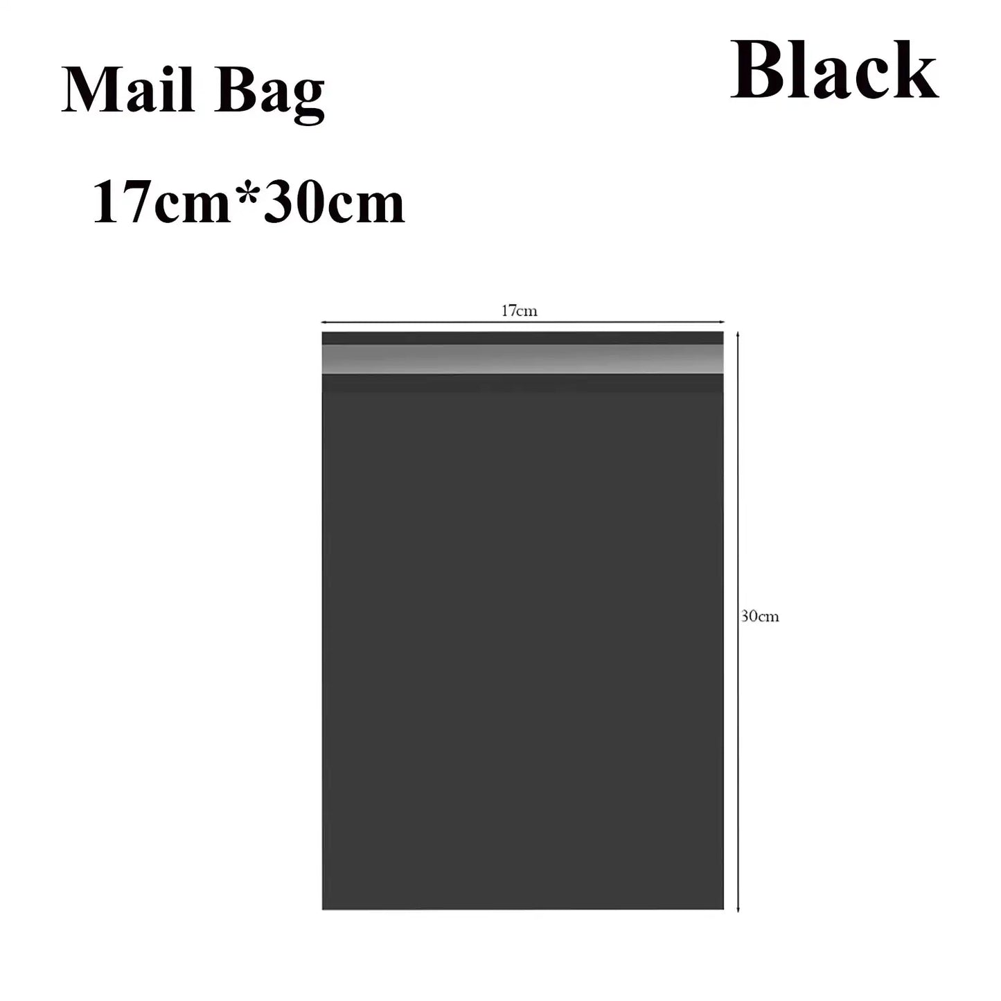 20 Pack Black Polythene Mailing Bag Waterproof Parcel Postage Packaging ~1010