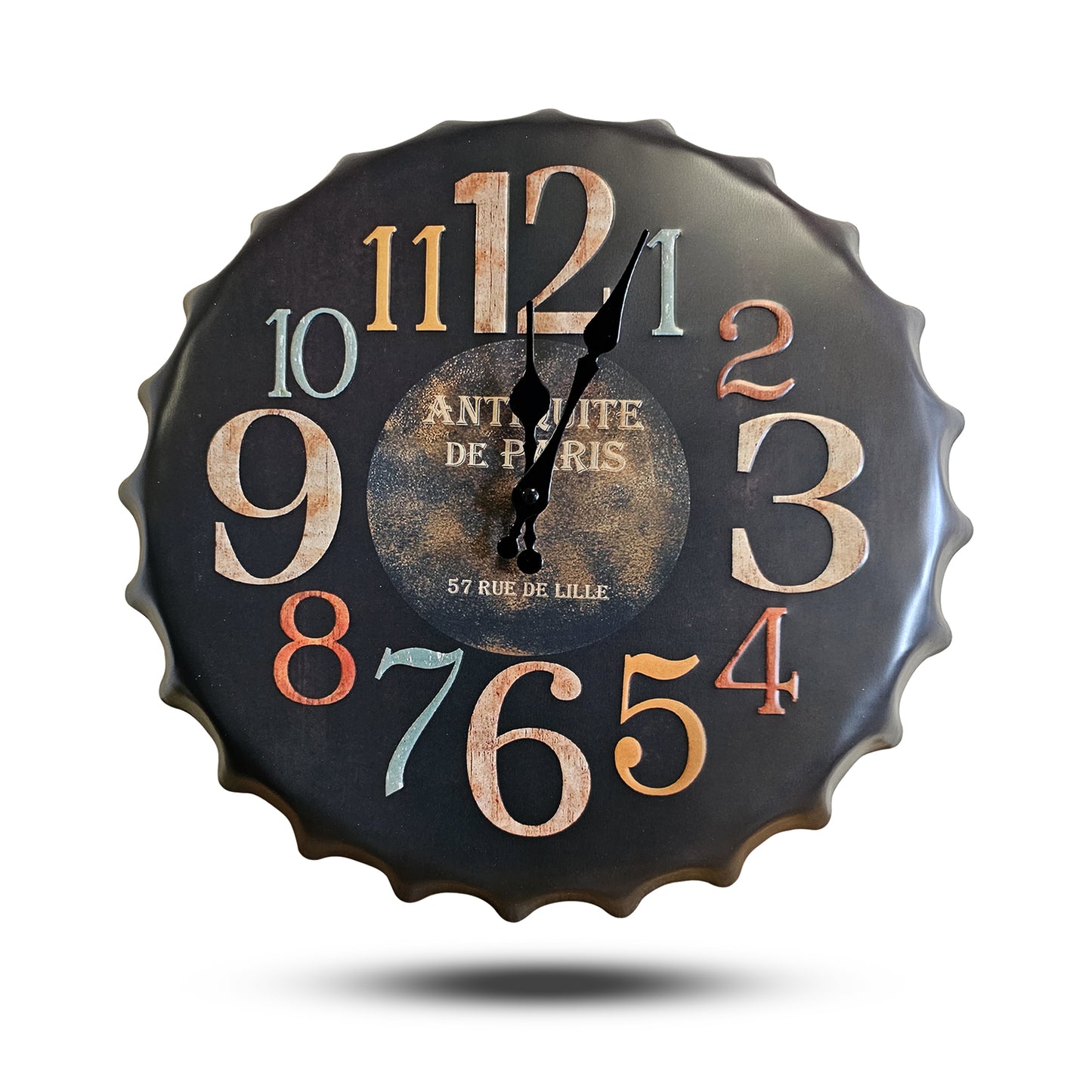 Vintage Handcraft Metal Beer Bottle Cap Design Wall Clock ~1260
