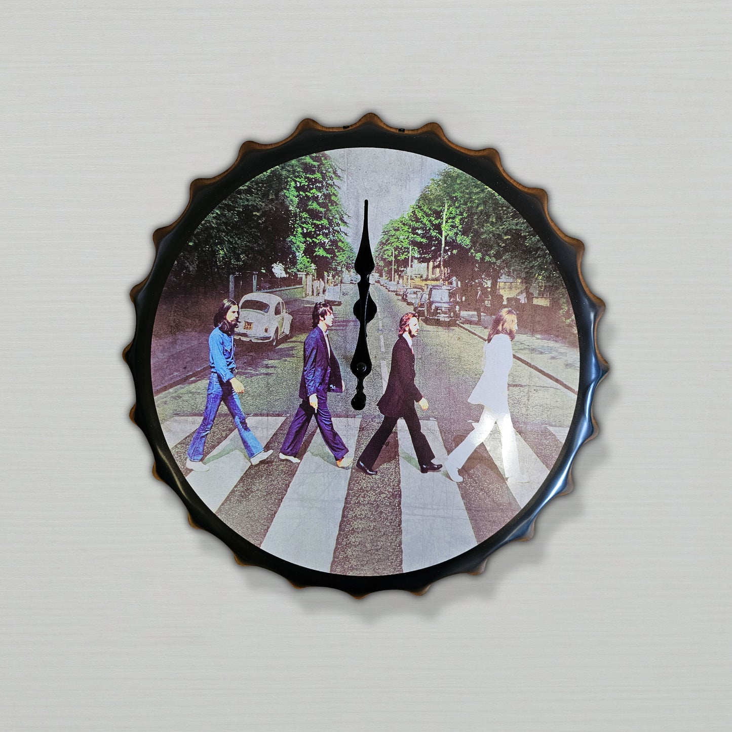 The Beatles Abbey Road Album Art Bottle Cap Handcraft Wall Clock ~1261