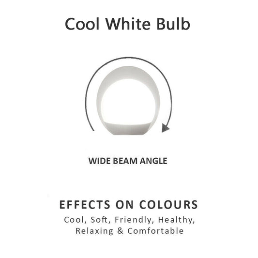 6 Pack - B22 LED Bulb SMD A60H-HP 9W Cool White 6400K Non Dimmable