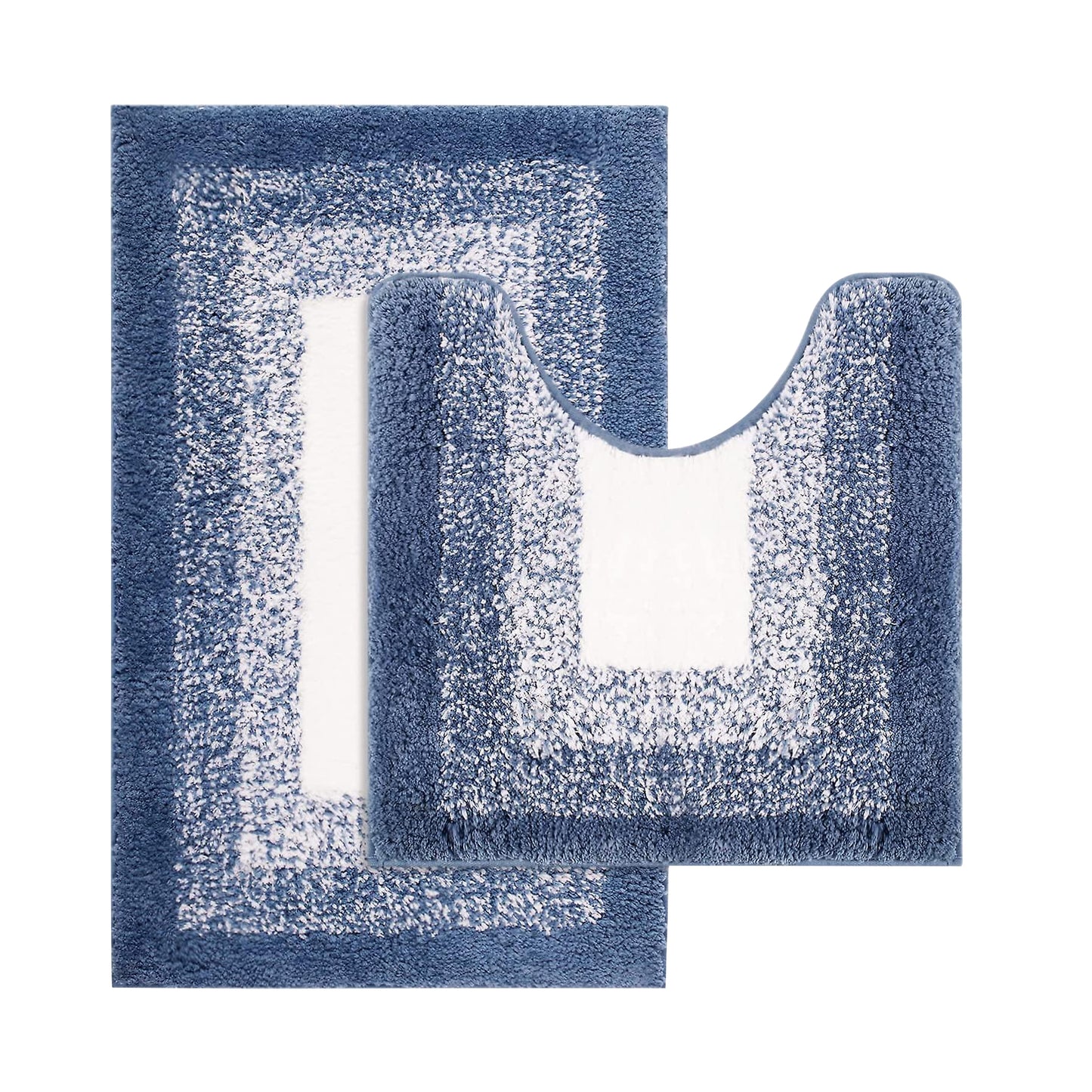 Soft Bath Pedestal Rug Mat Set