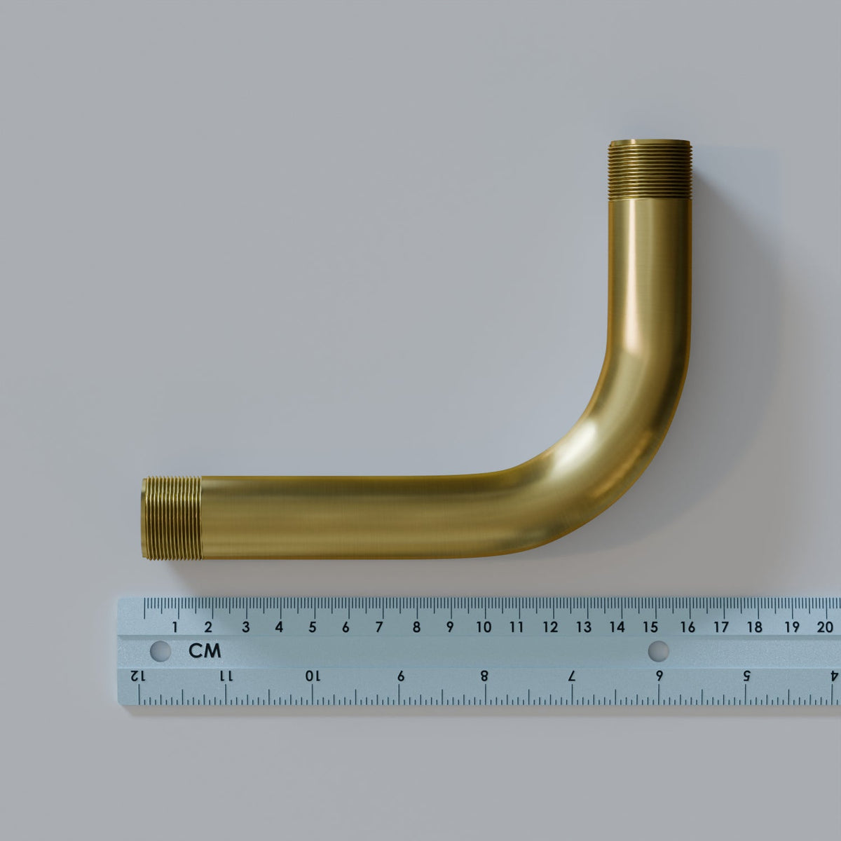 20mm Metal Conduit 90 Degree Elbow - Yellow Brass, Single