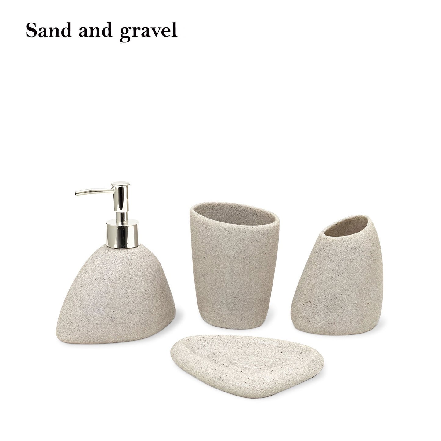 3 Pieces Luxury Stone Resin Bathroom Accessories Set ~1211