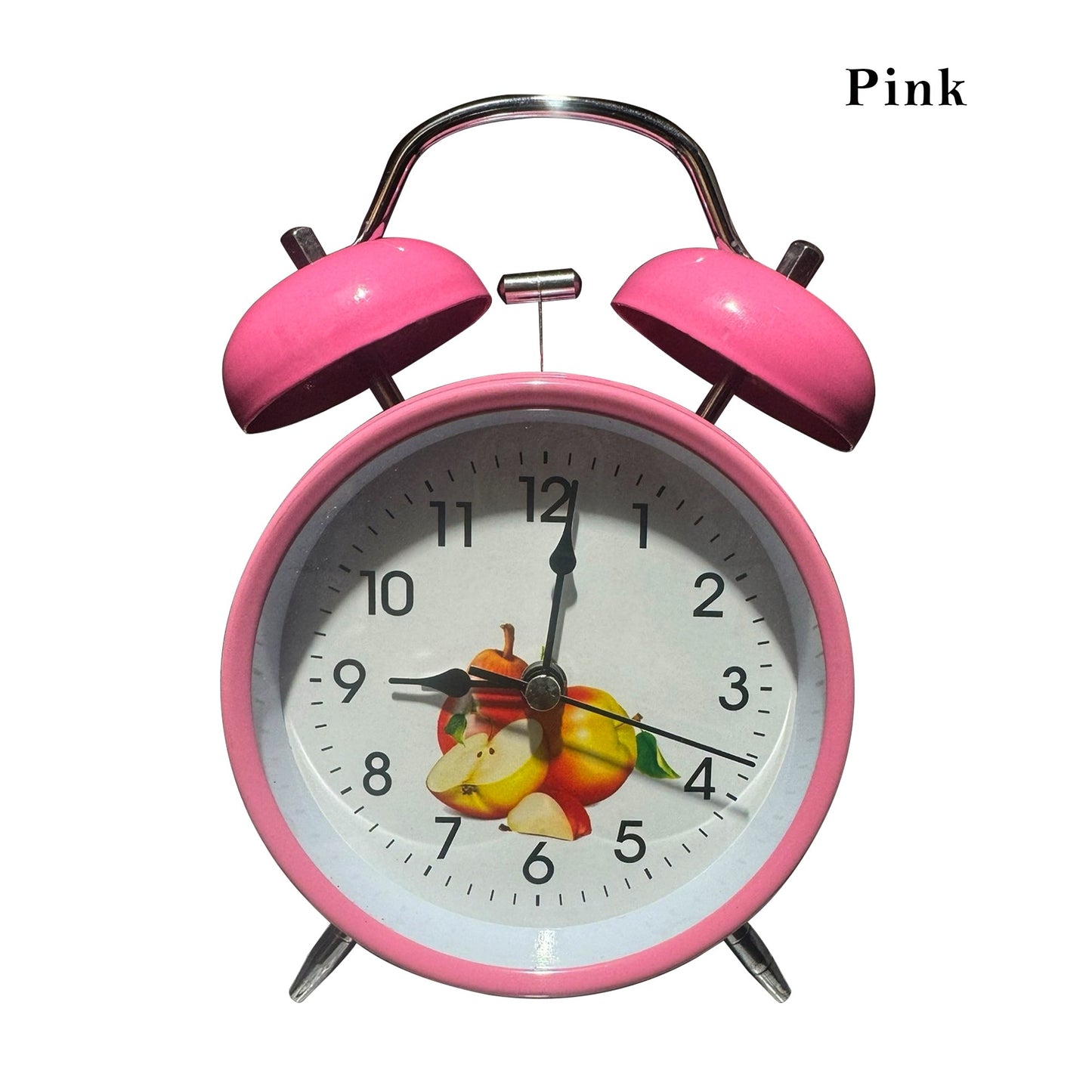 Vintage Twin Bell Alarm Clock - Loud Ringing, Wind Up Design ~1128