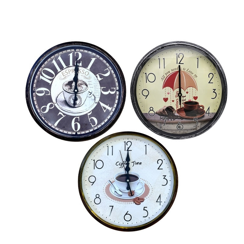 Shabby Chic Patchwork Vintage Home Decor Wall Clock ~1248