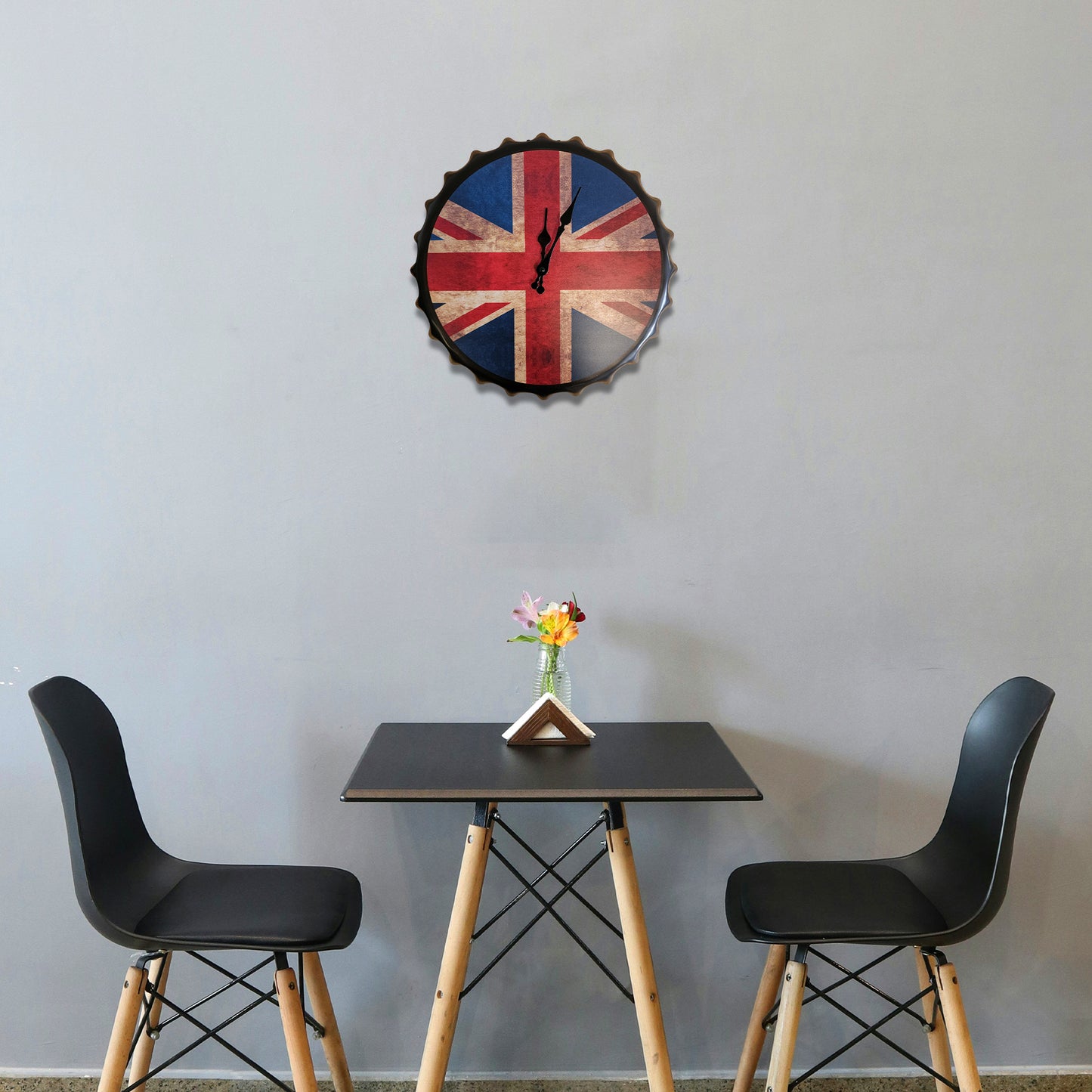 Vintage Handcraft Metal Beer Bottle Cap Design Wall Clock ~1260