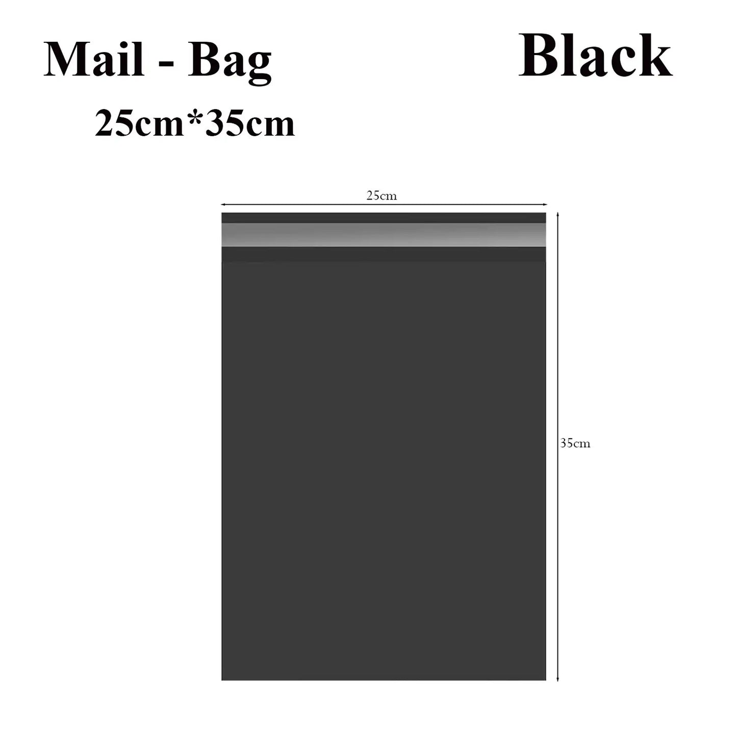 20 Pack Black Polythene Mailing Bag Waterproof Parcel Postage Packaging ~1010