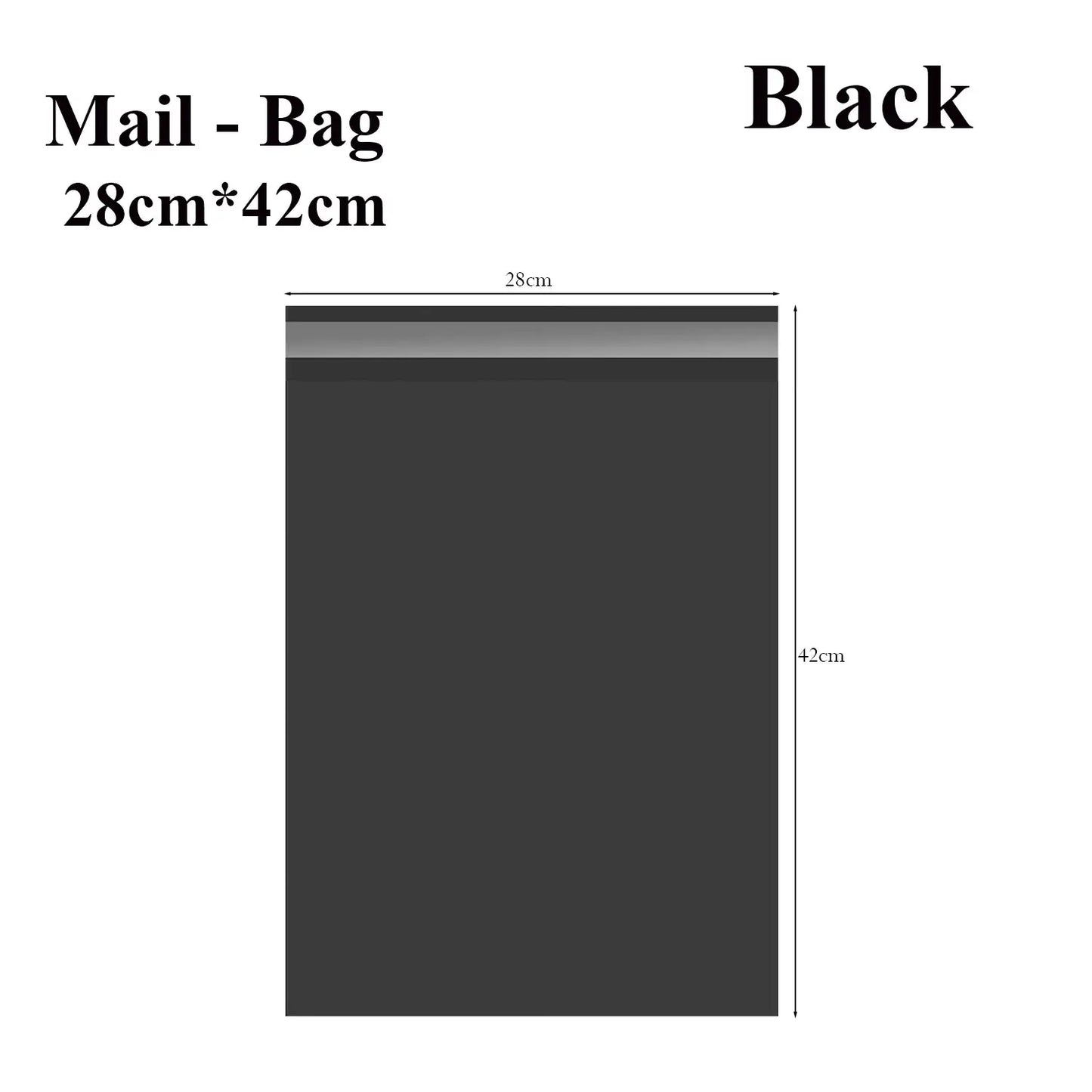 20 Pack Black Polythene Mailing Bag Waterproof Parcel Postage Packaging ~1010