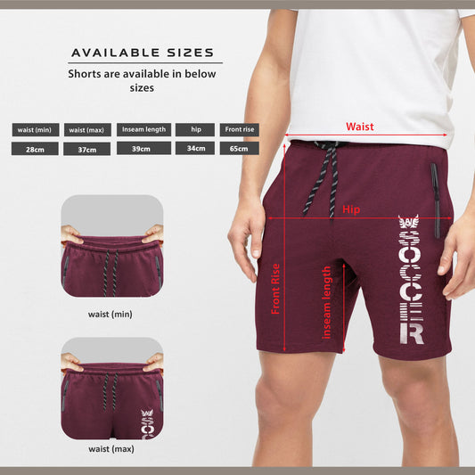 Men's Summer Shorts Lightweight Gym Zipper Pocket Fit~1315