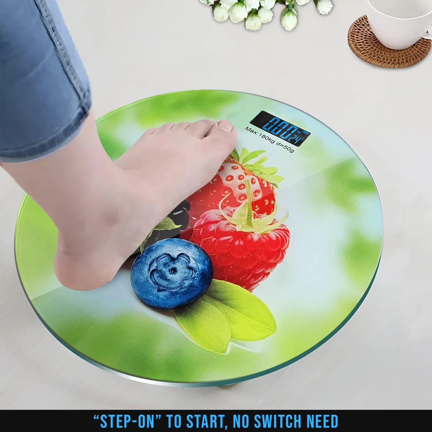 Homebuds digital bathroom scale for body weight