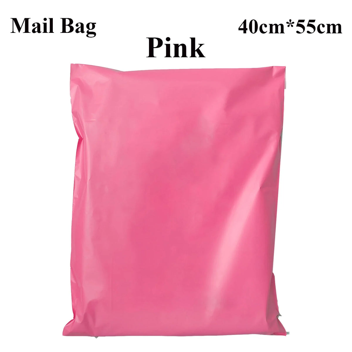 Pink or White Mailing Bags 40 x 55 cm – Pack of 20, Self-Seal - Pink, 40 x 55 cm