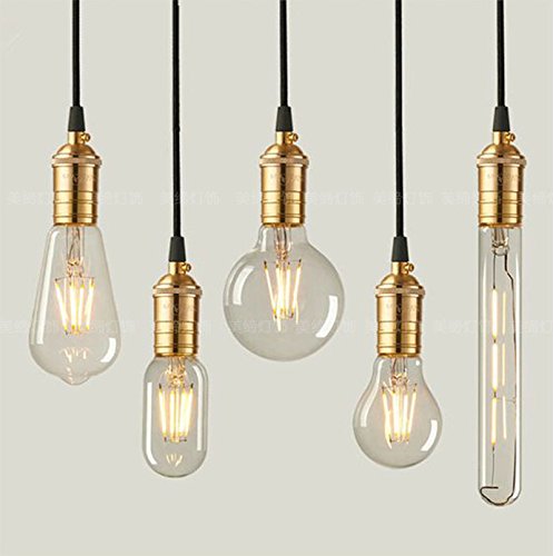G95 LED 4W Bulb B22 Dimmable Amber Glass~1338