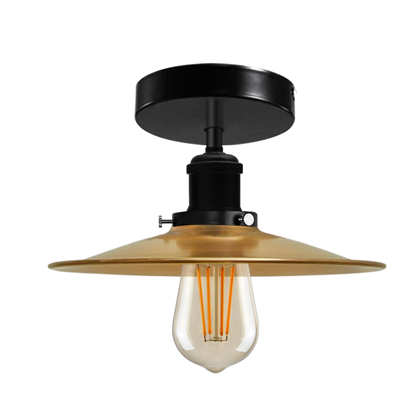 Modern Semi-Flush Mount Industrial Ceiling Light - 1336