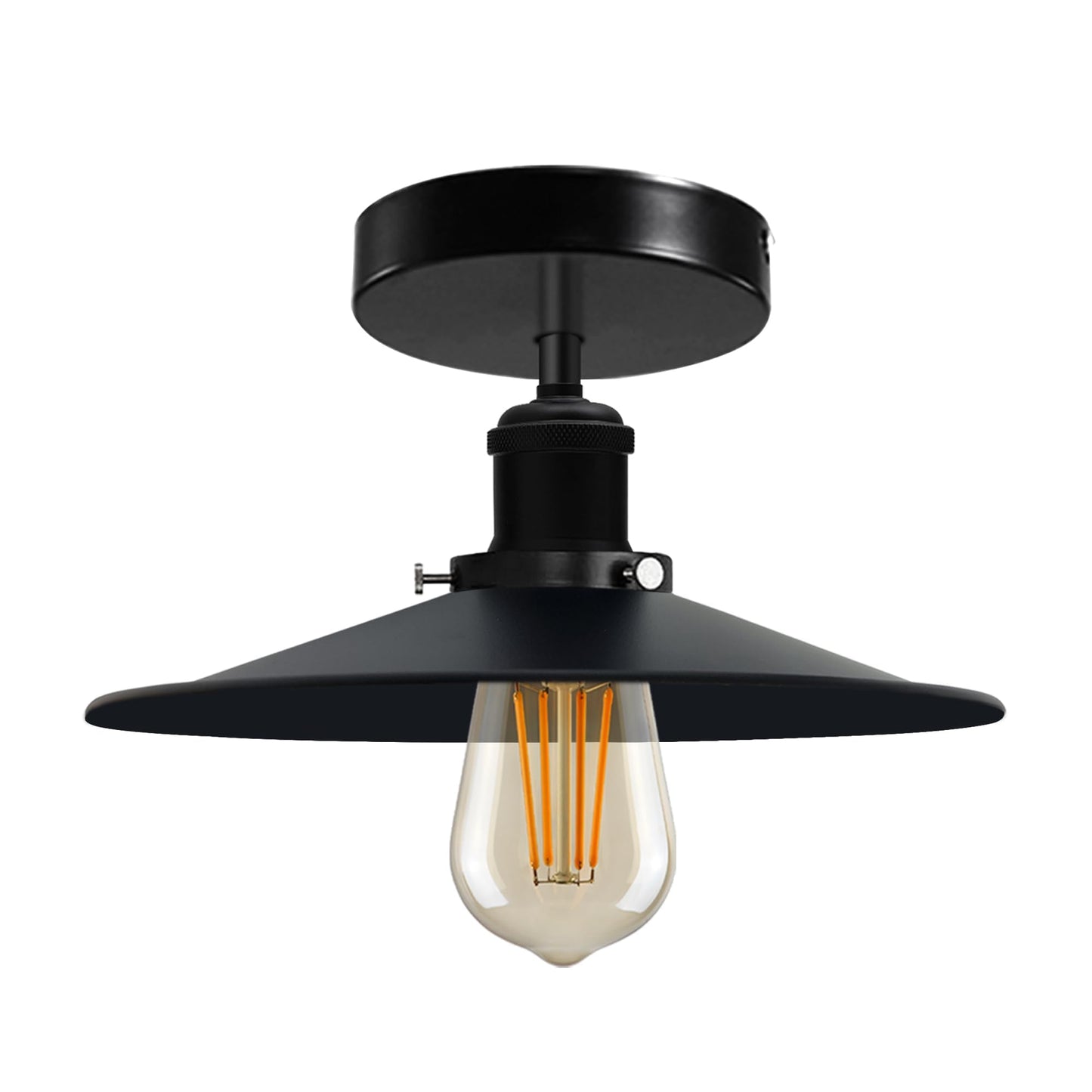 Modern Semi-Flush Mount Industrial Ceiling Light - 1336