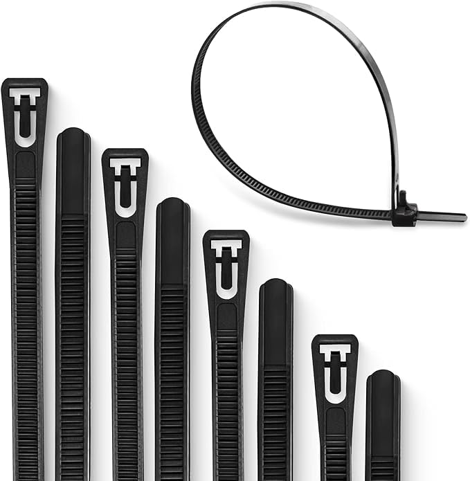 cable small black ties reusabl