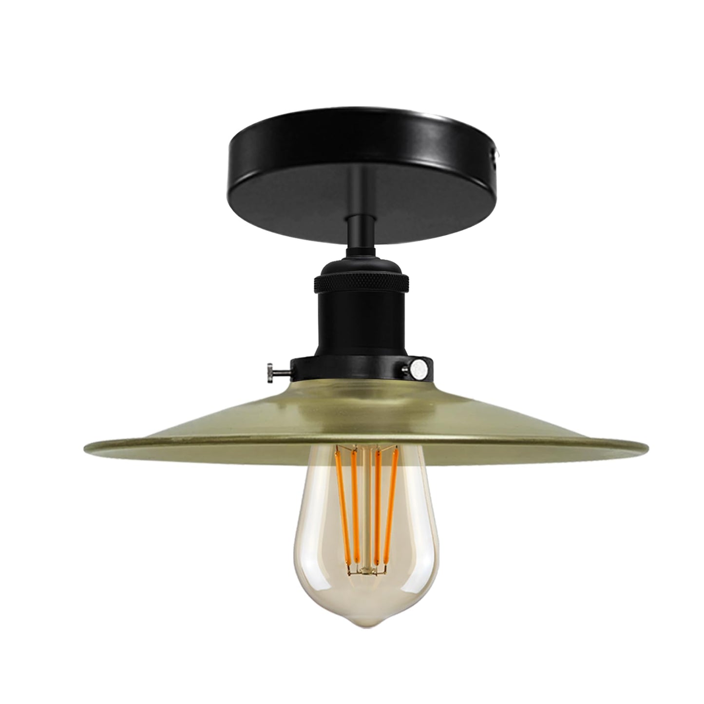 Modern Semi-Flush Mount Industrial Ceiling Light - 1336