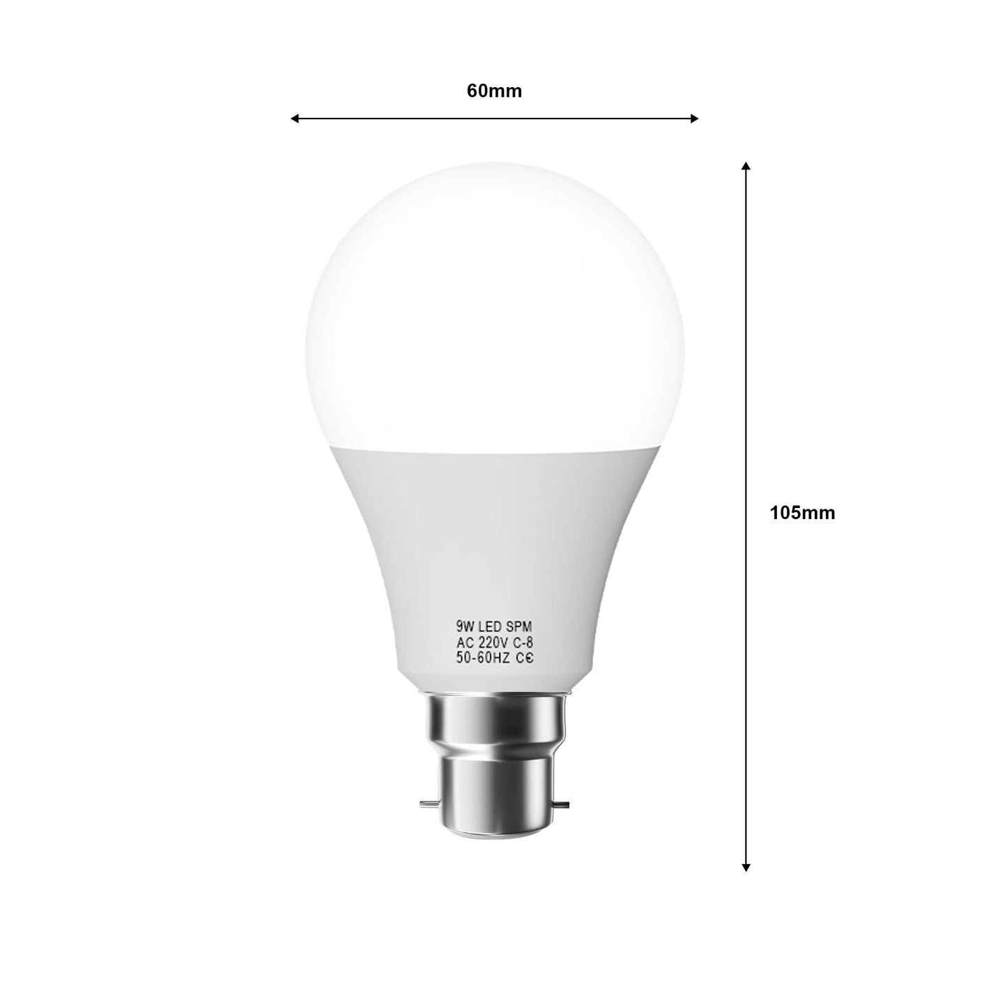 LED GLS 9W B22 LED Bayonet Light Warm White Bulb ~1340