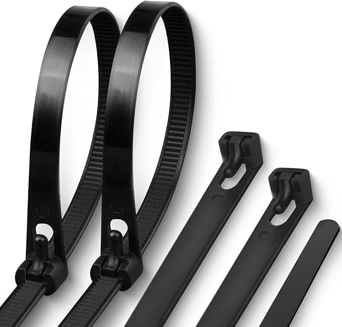cable small black ties reusabl