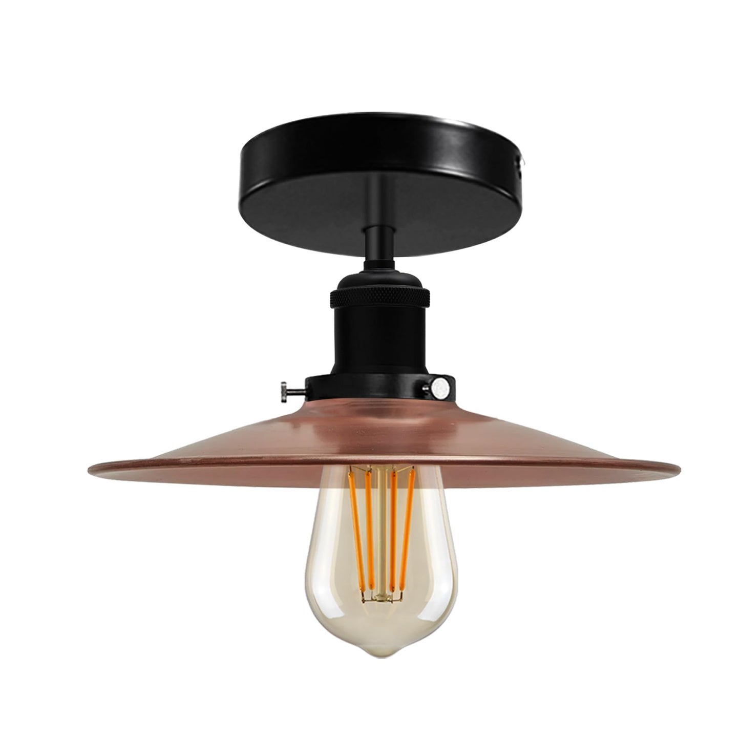 Modern Semi-Flush Mount Industrial Ceiling Light - 1336