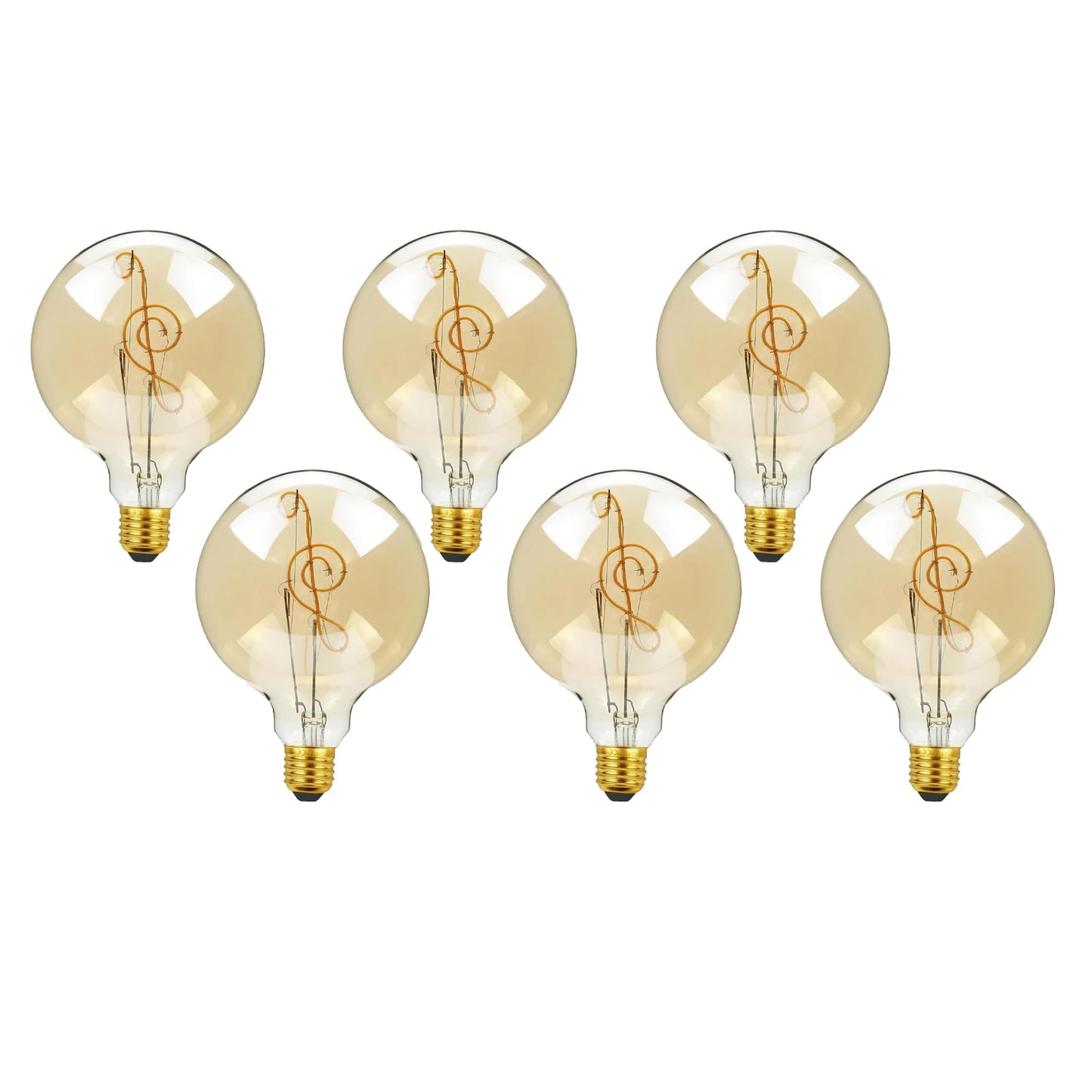 LED E27 Bulb G125 4W Music Music Filament Screw Bulb~1329
