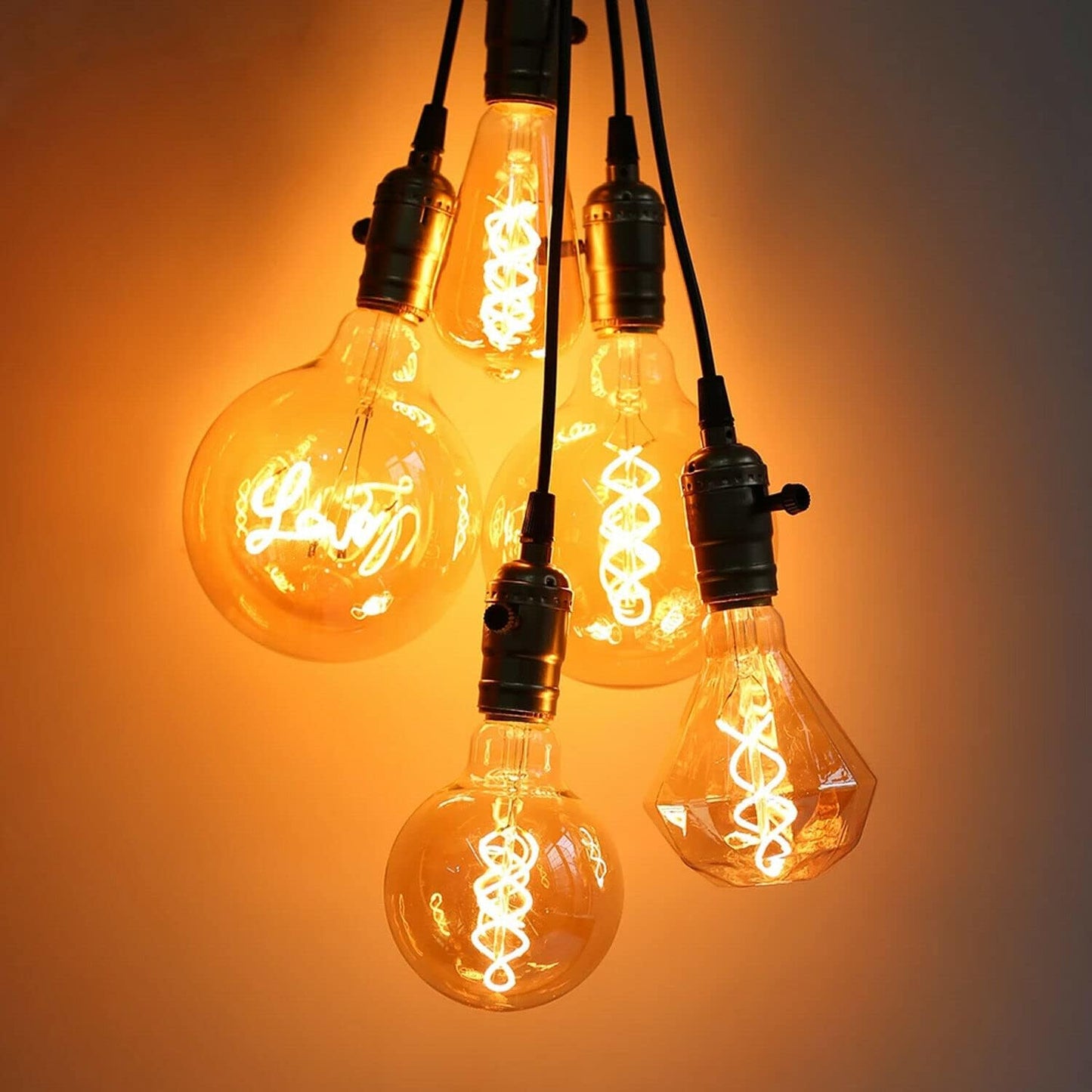 E27 LED Filament Bulb 4W Star Light Bulb Warm White ~1334