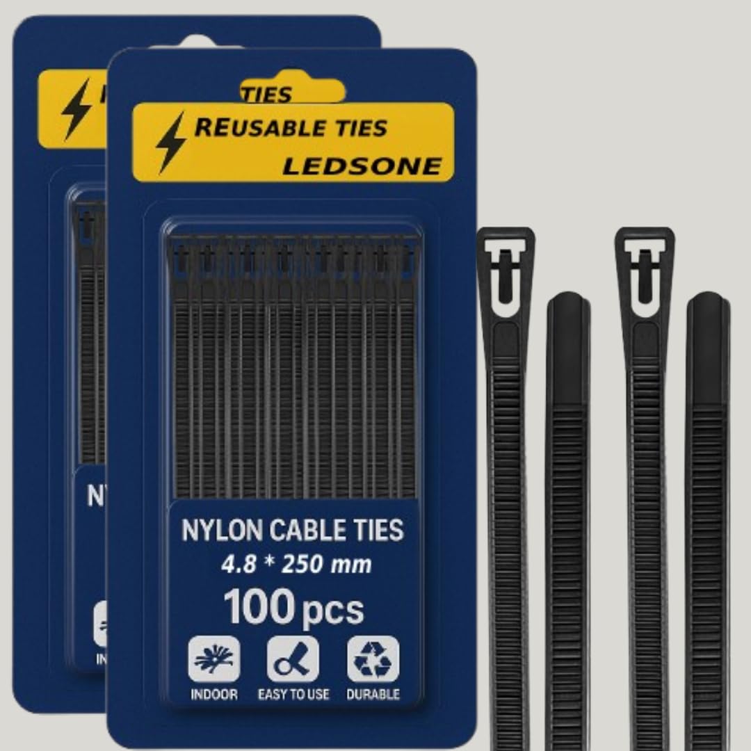 cable small black ties reusabl