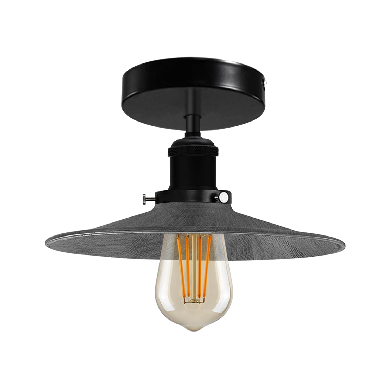 Modern Semi-Flush Mount Industrial Ceiling Light - 1336