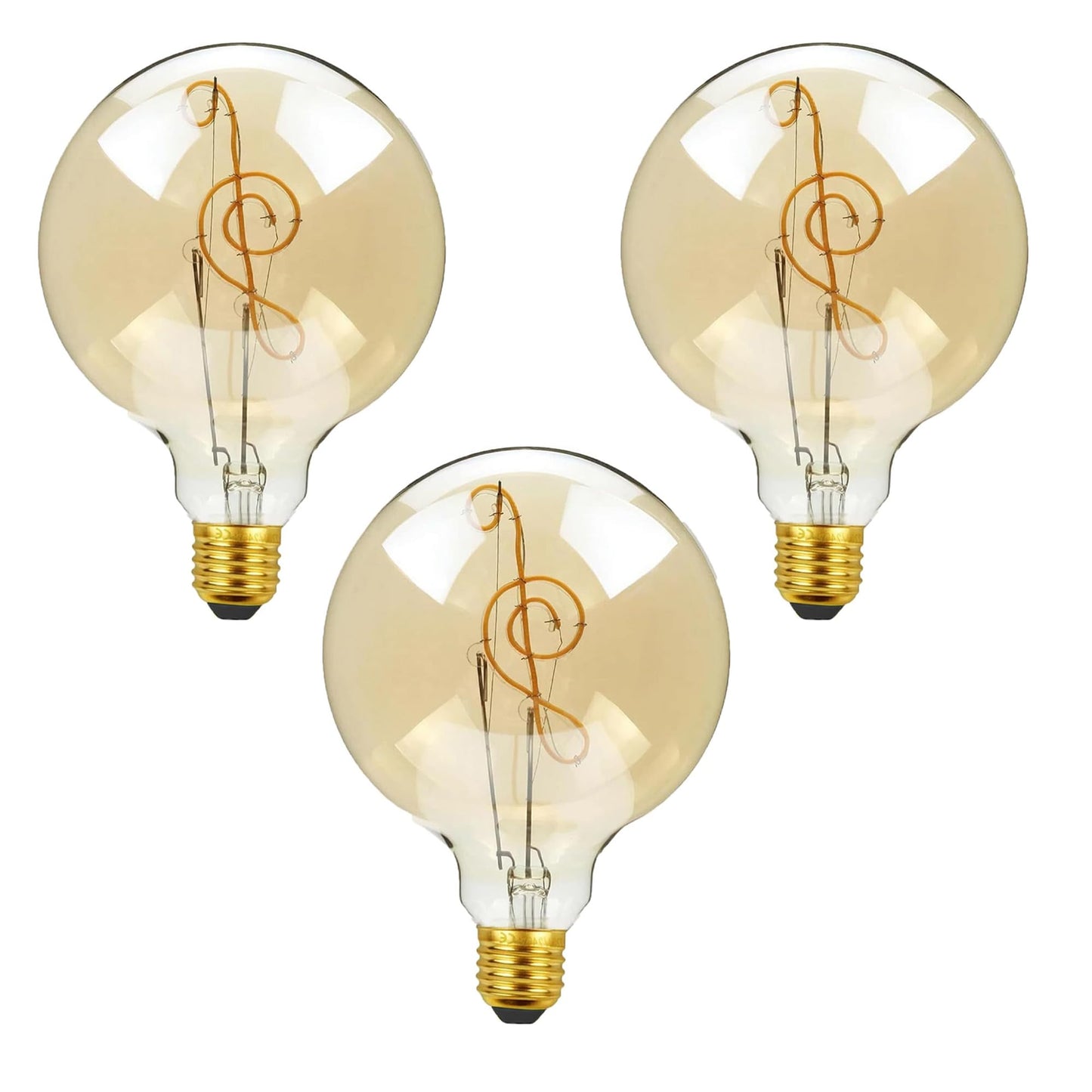 LED E27 Bulb G125 4W Music Music Filament Screw Bulb~1329
