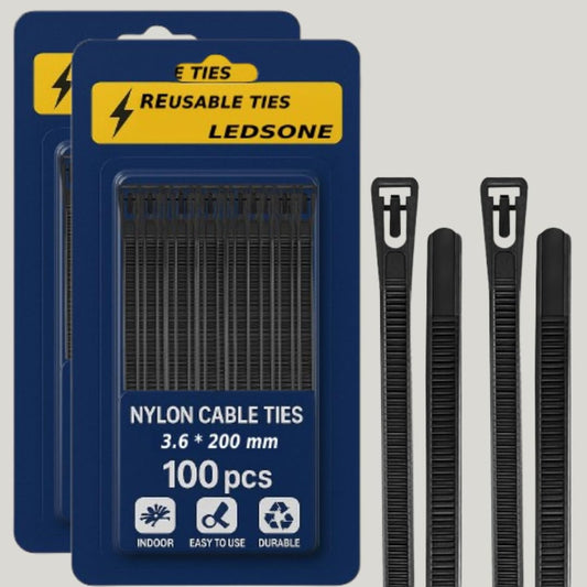 ties cable reusable velcro