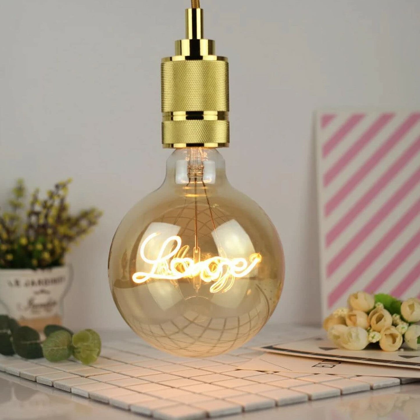 LED E27 Bulb G125 4W Music Music Filament Screw Bulb~1329