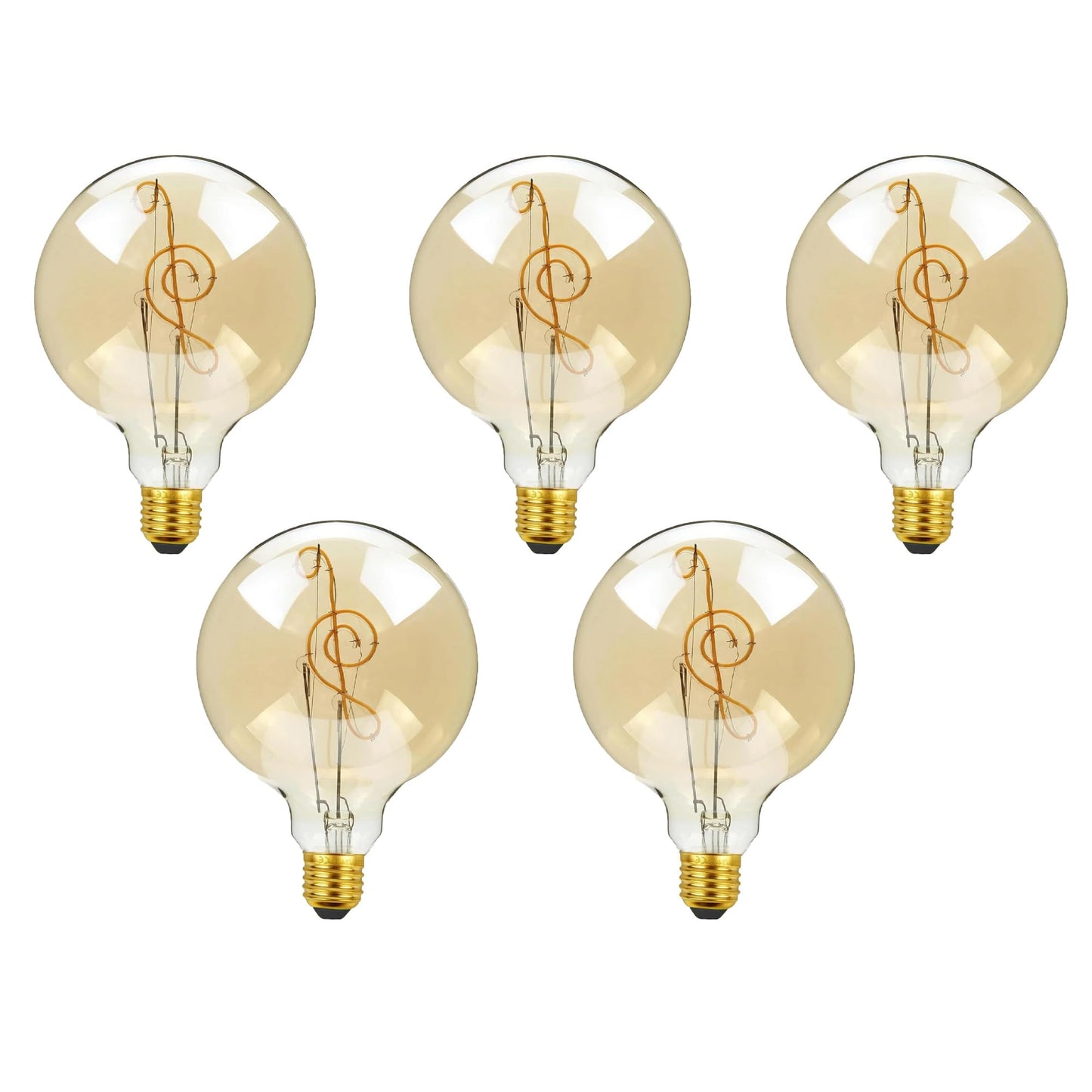 LED E27 Bulb G125 4W Music Music Filament Screw Bulb~1329