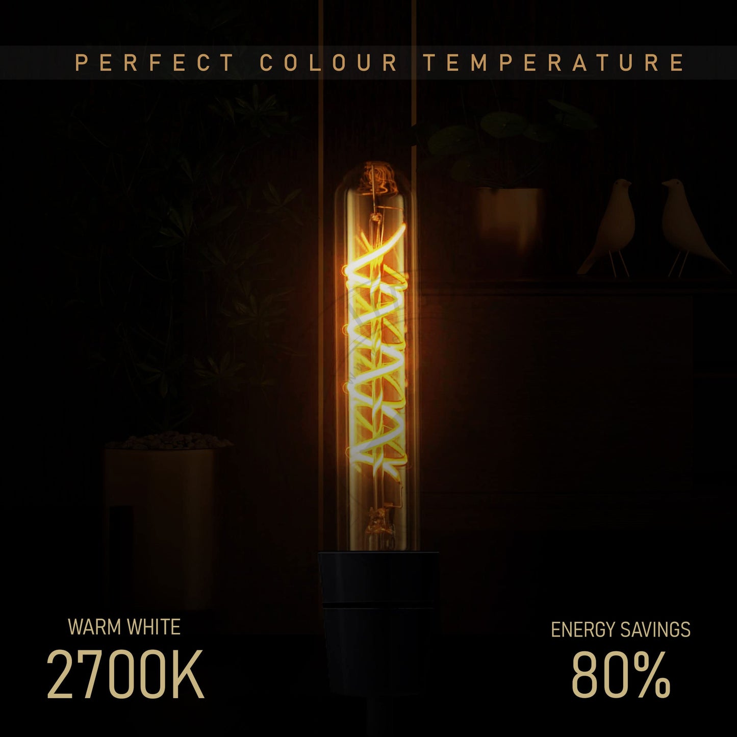 E27 LED Filament Bulb 4W Star Light Bulb Warm White ~1334