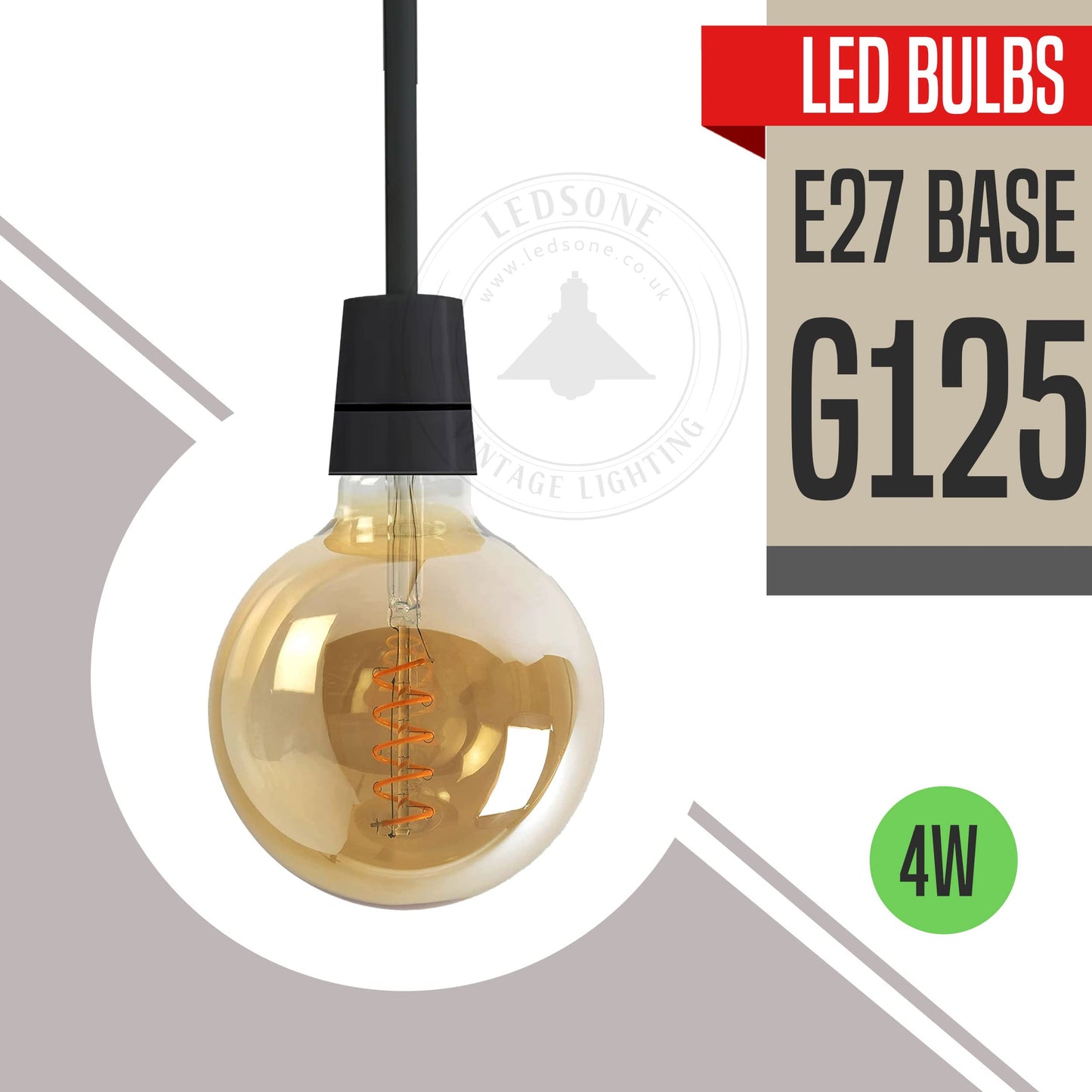 E27 LED Filament Bulb 4W Star Light Bulb Warm White ~1334