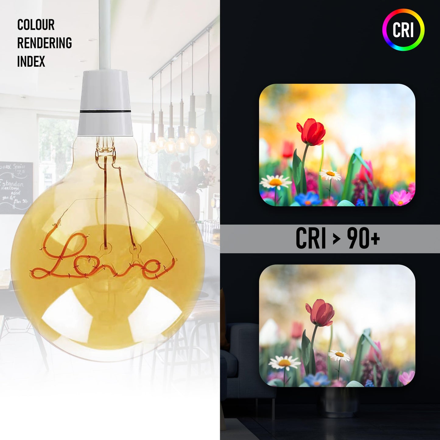 LED E27 Bulb G125 4W Music Music Filament Screw Bulb~1329