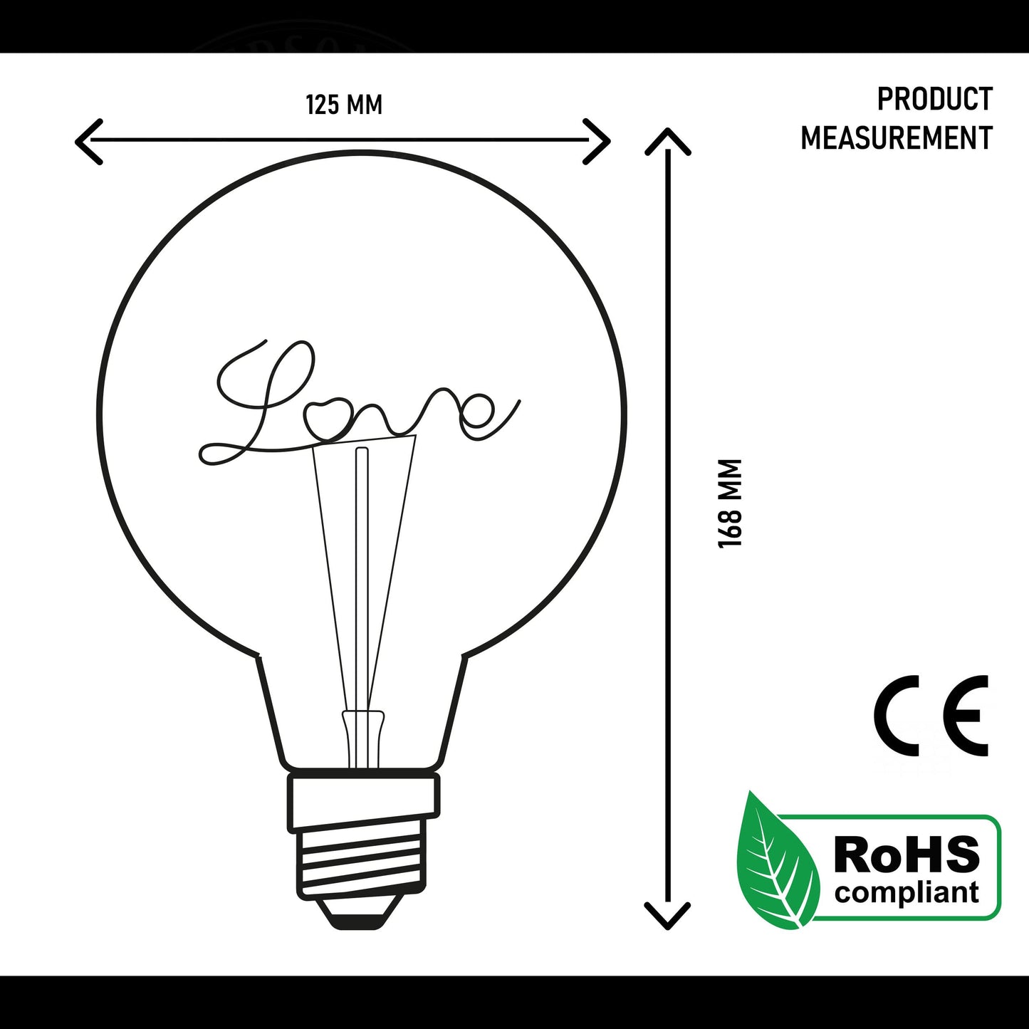 E27 LED Filament Bulb 4W Star Light Bulb Warm White ~1334