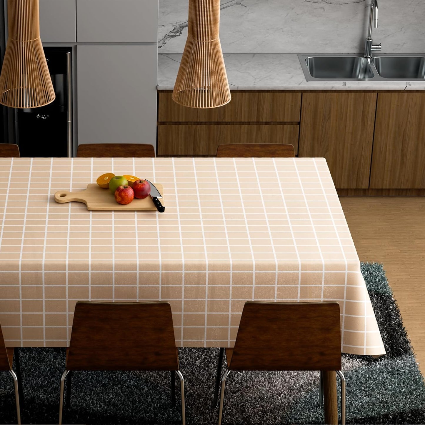 Wipe Clean Tablecloth Cover Wipeable Waterproof Tablecloth Protector~1319