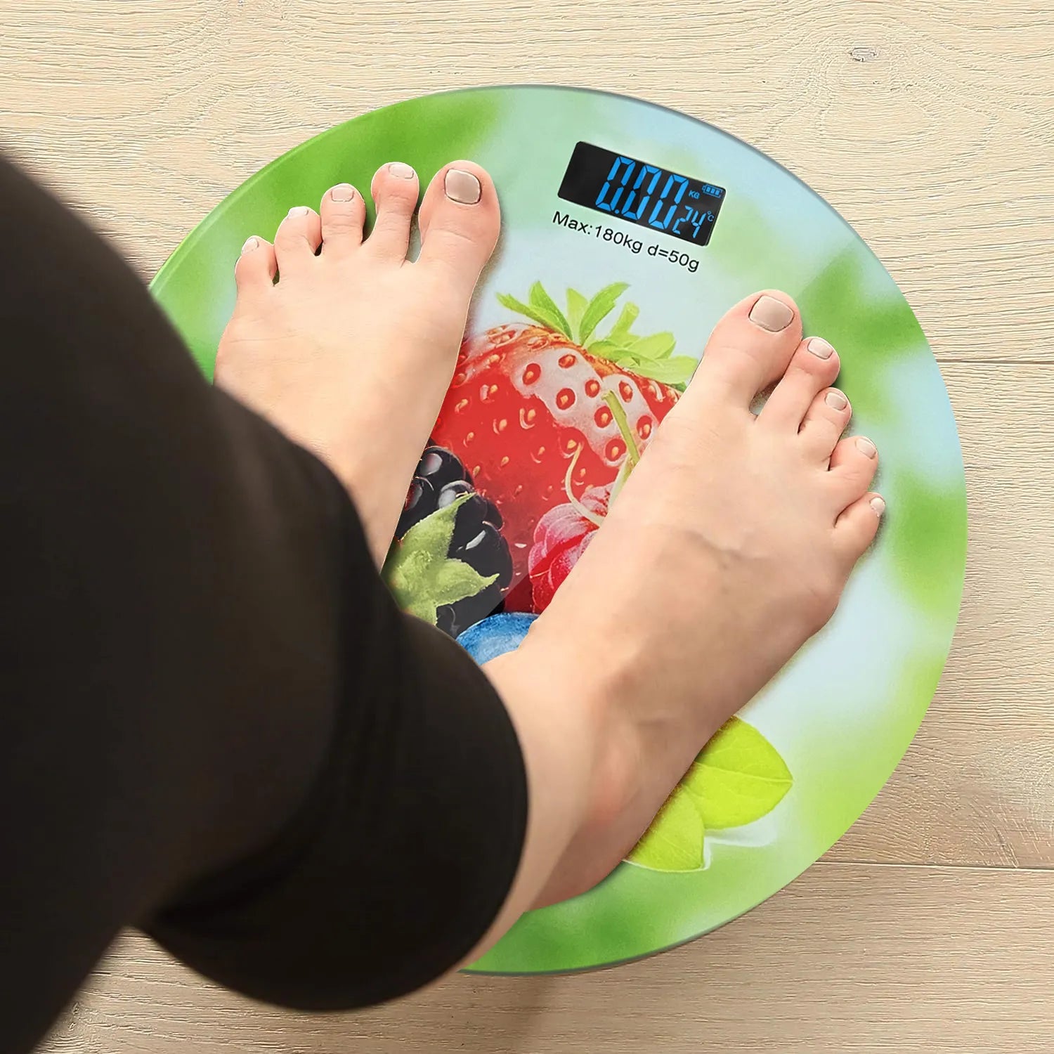 Digital bathroom scale with smart technology