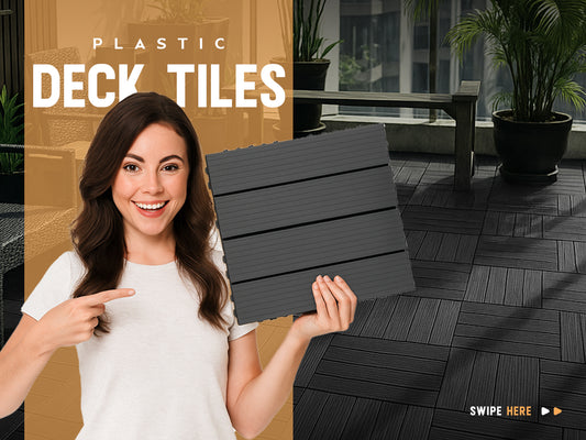 Anthracite Foam Decking Tiles (30 x 30 cm) ~1357