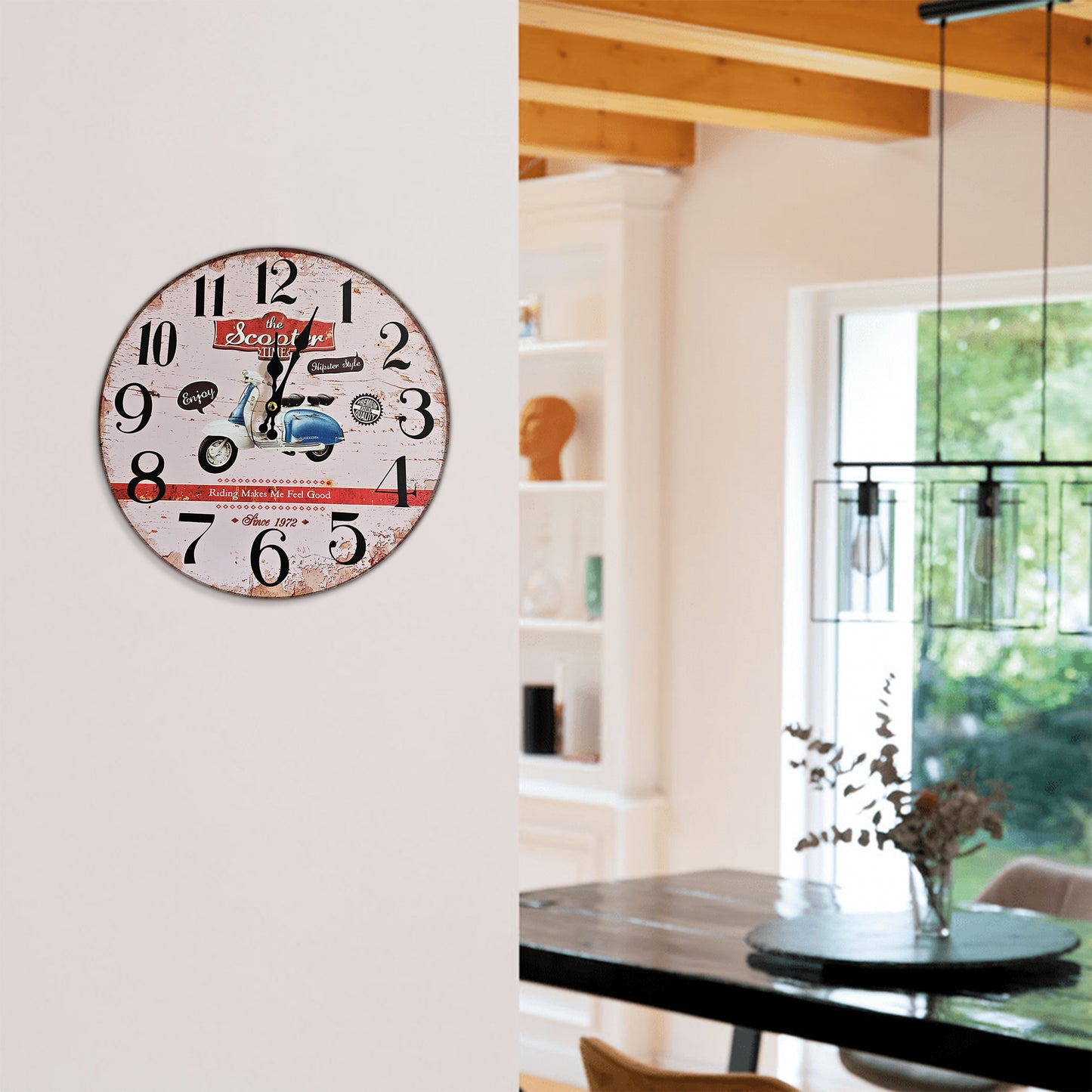 Shabby Chic Patchwork Wall Clock