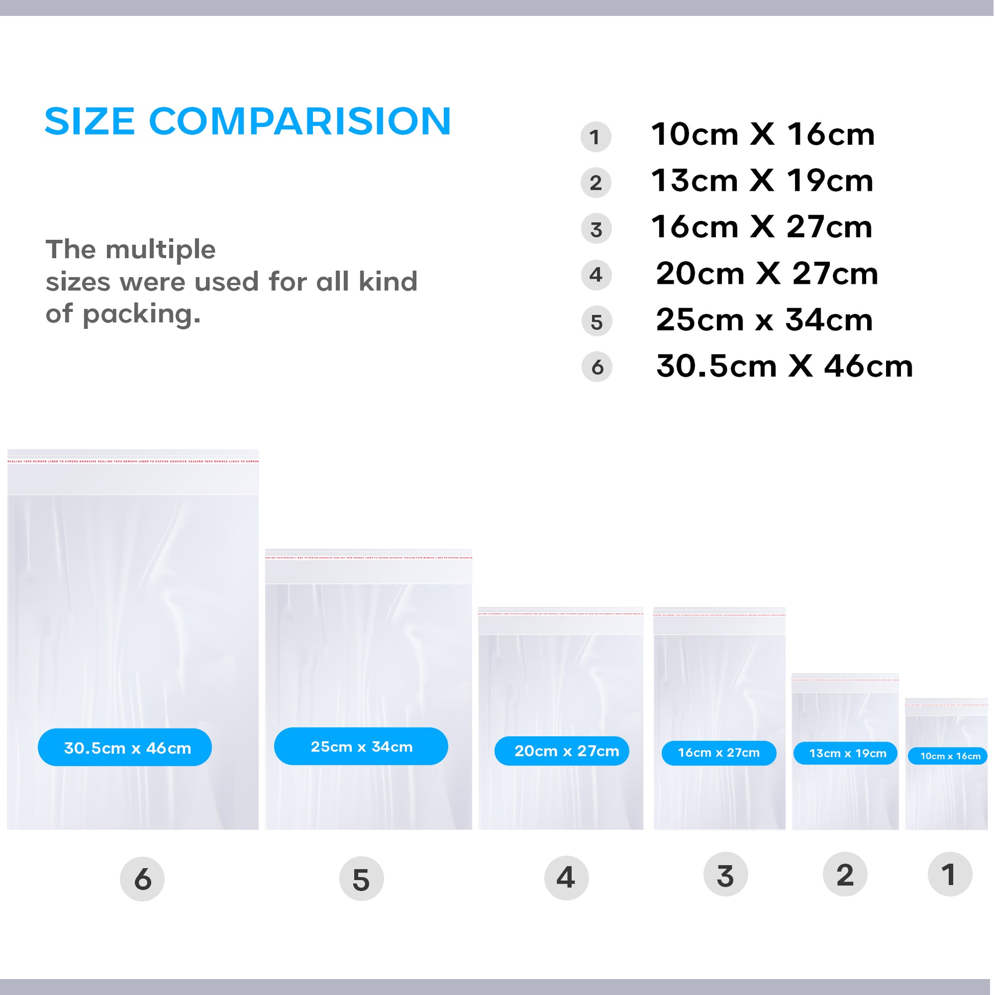 Plastic bags for product packaging
