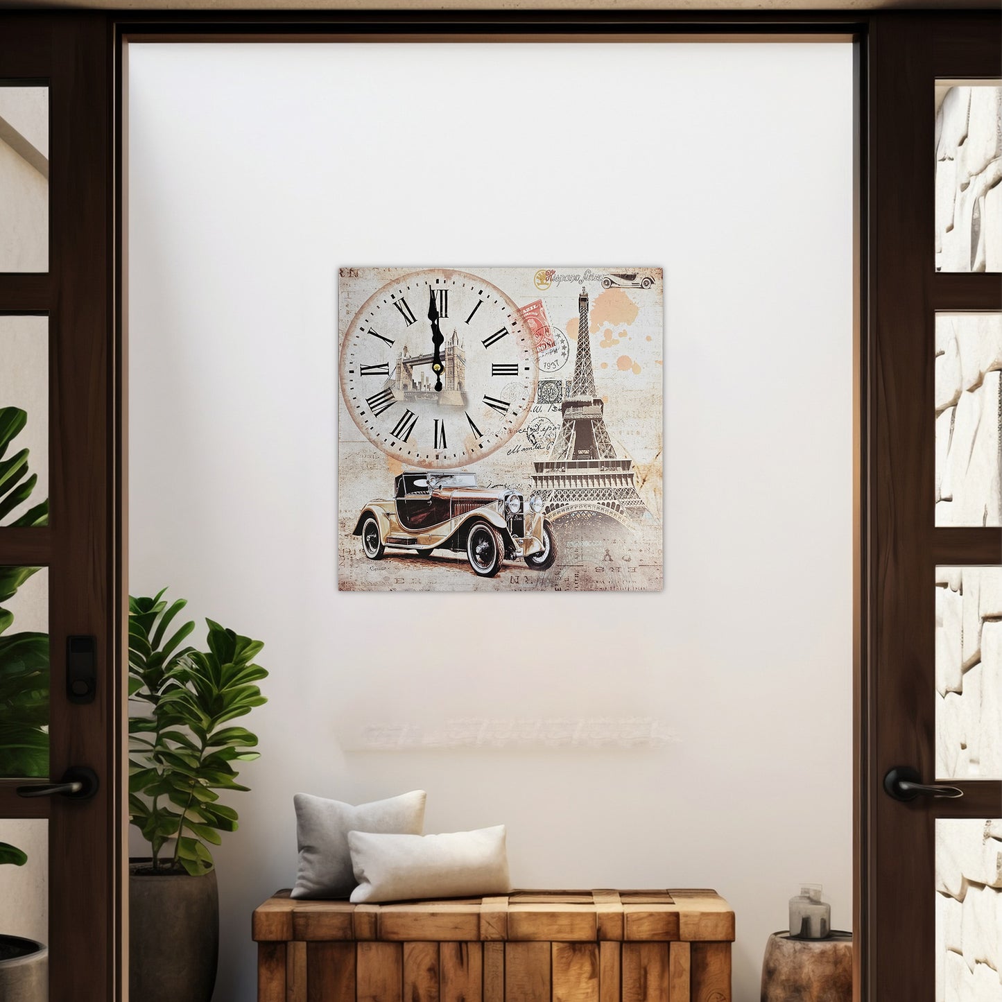 Eiffel Tower Wall Clock