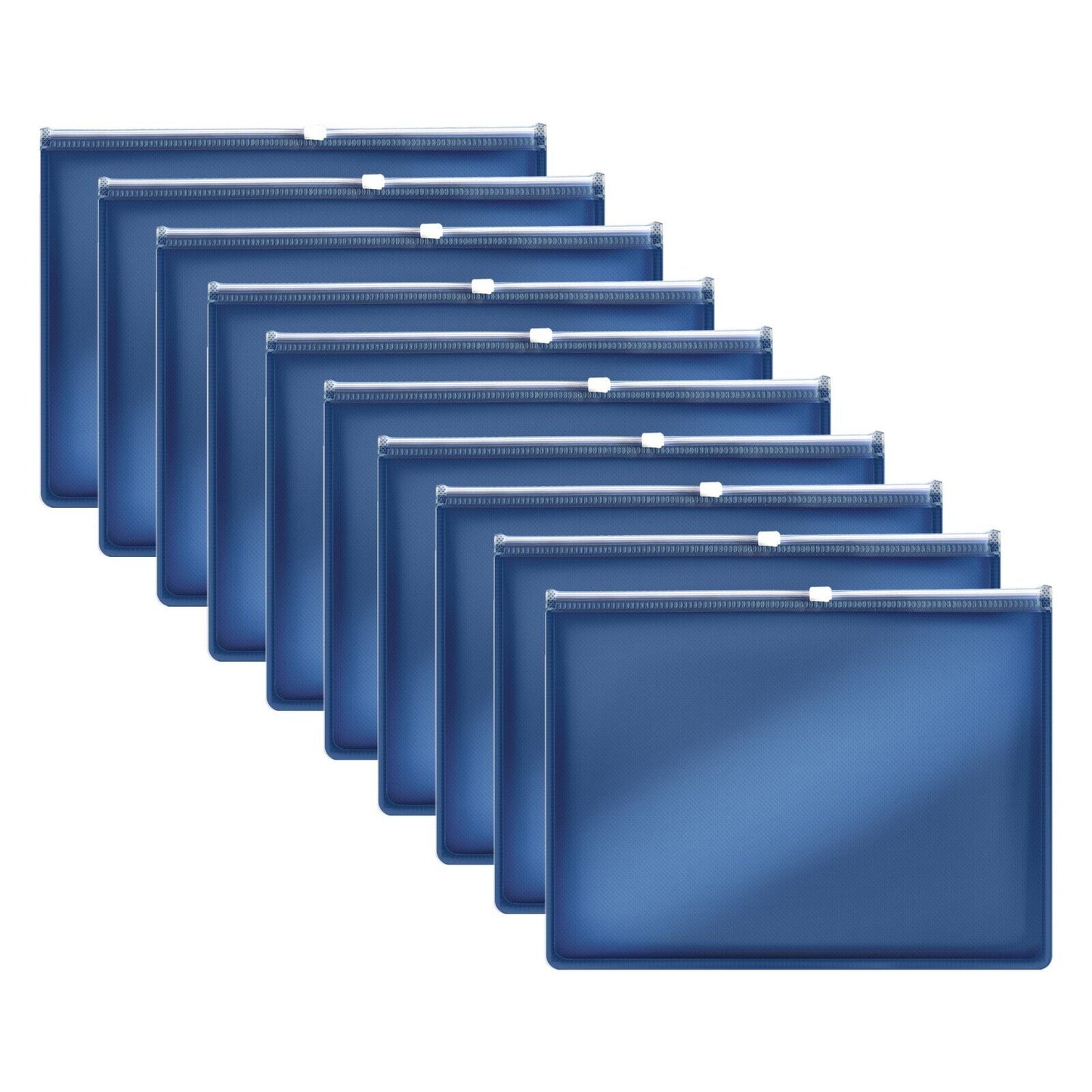 Thick Portable Plastic Zipper Storage Document File~1078