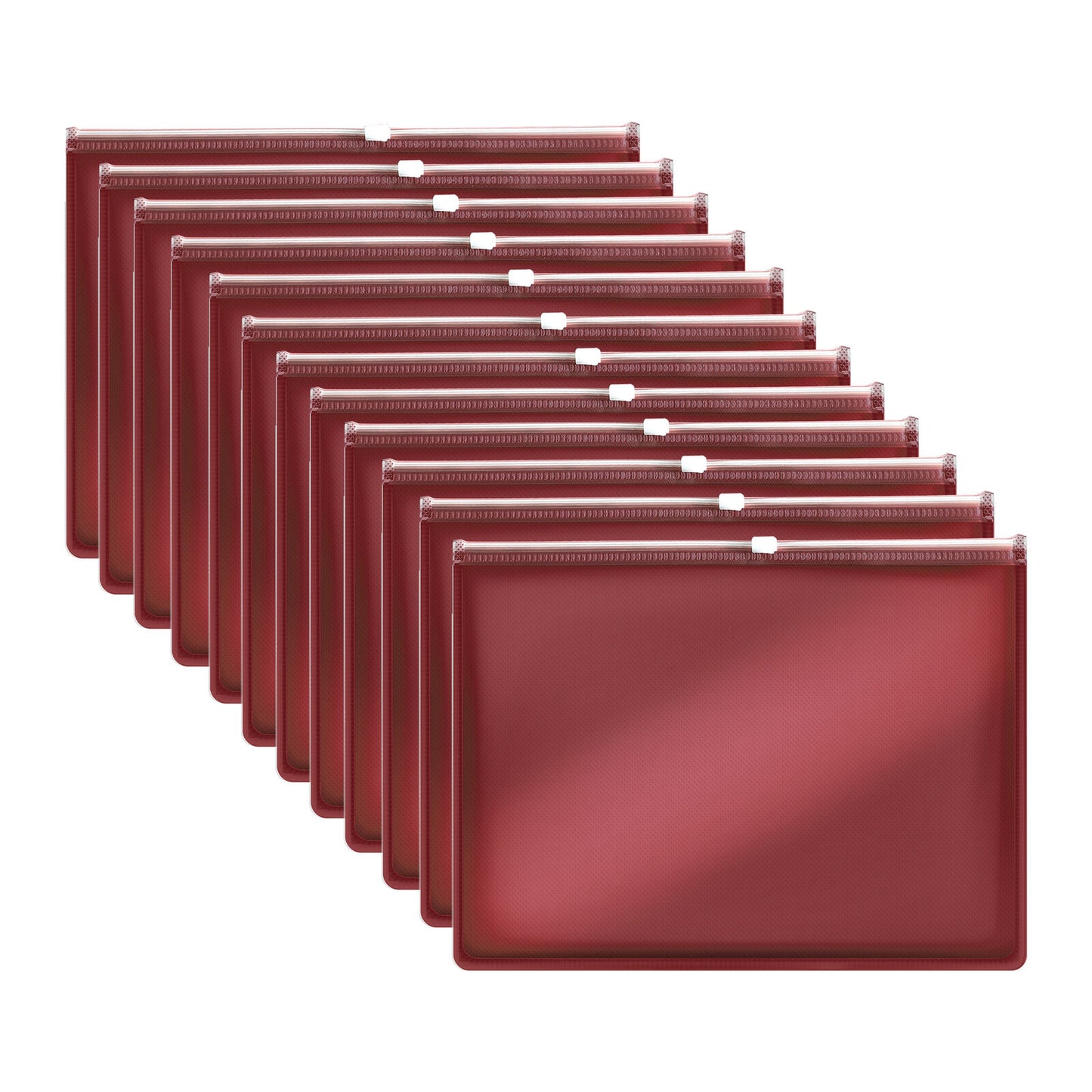 Thick Portable Plastic Zipper Storage Document File~1078