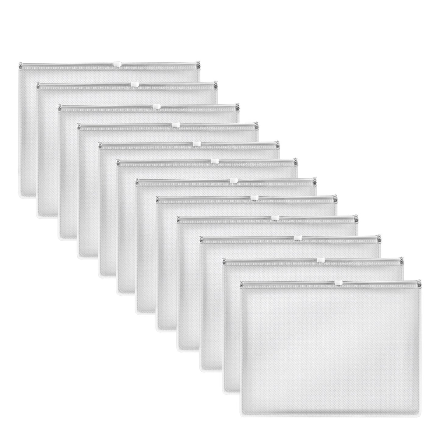 Thick Portable Plastic Zipper Storage Document File~1078