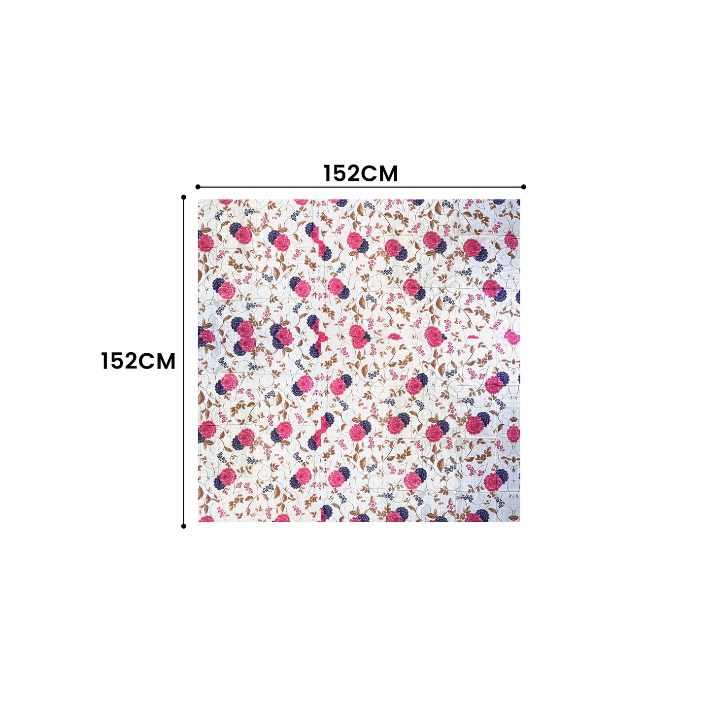 Floral print dining tablecloth